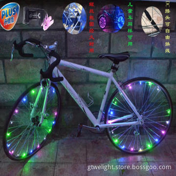 Changing Color LED String Wheel Light 18 Lights for Children Bike